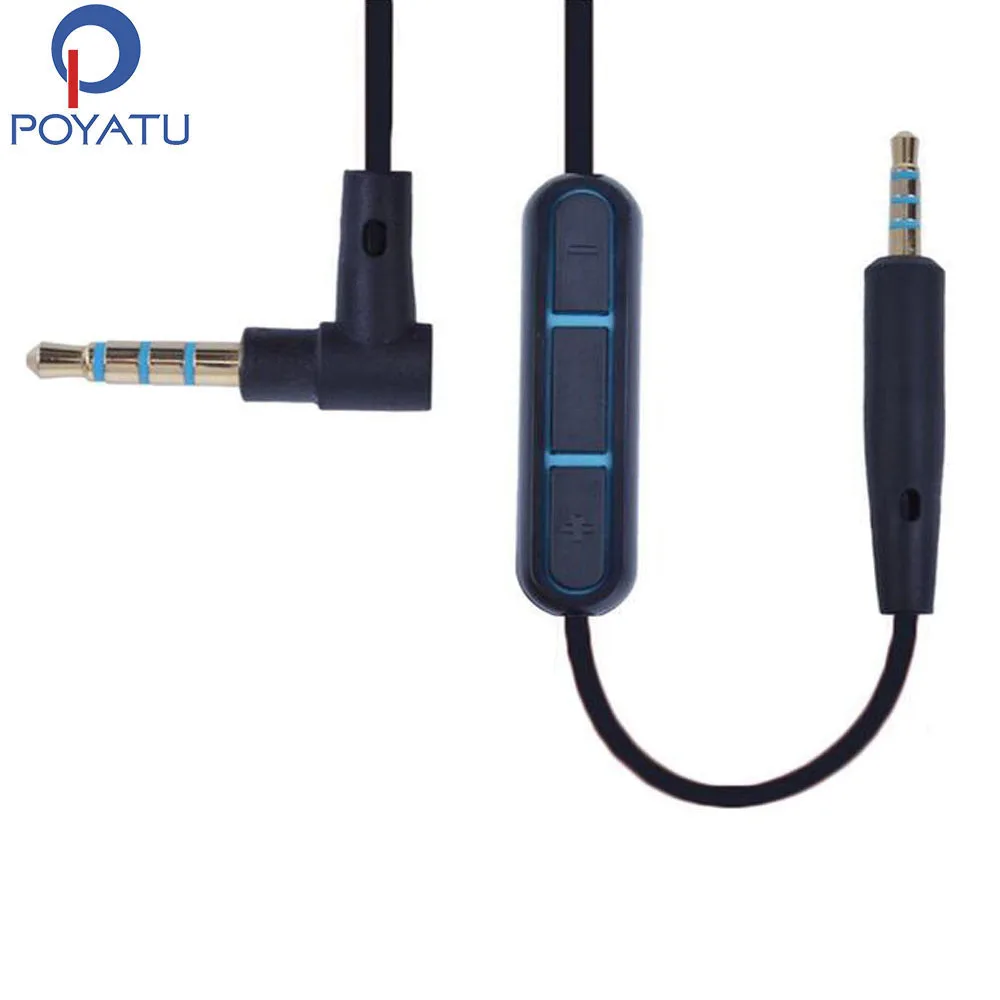 POYATU Repair Cable For JBL J55 J88 JBL Everest 300 E45BT JBL Synchros S300 Headphone Cable With Mic For Iphone 7 Samsung Xiaomi (1)