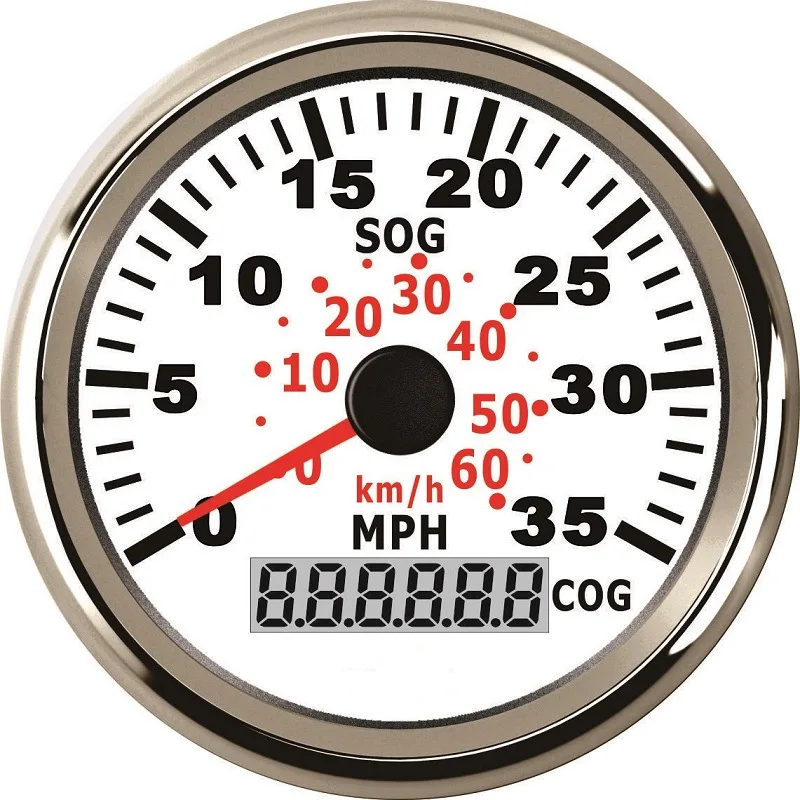 85mm Universal GPS Speedometers 0-35MPH 0-60KM/H Speed Gauge 9-32V with Red Backlight for Car Truck Motor Auto | Автомобили и
