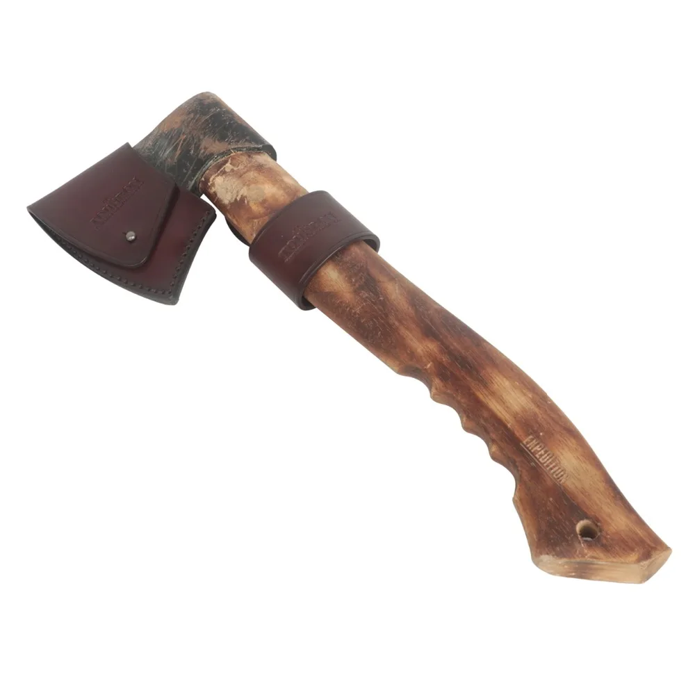 

Tourbon Hunting Axe Blade Sheath Hatchet Head Cover Attach to Belt Loop Holster Brown Thick Genuine Leather