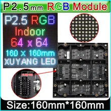 Panel LED RGB de 64x64 p2.5 1/32, pantalla de vídeo para pared, módulo a todo color para interior, SMD 3 en 1, paneles LED RGB