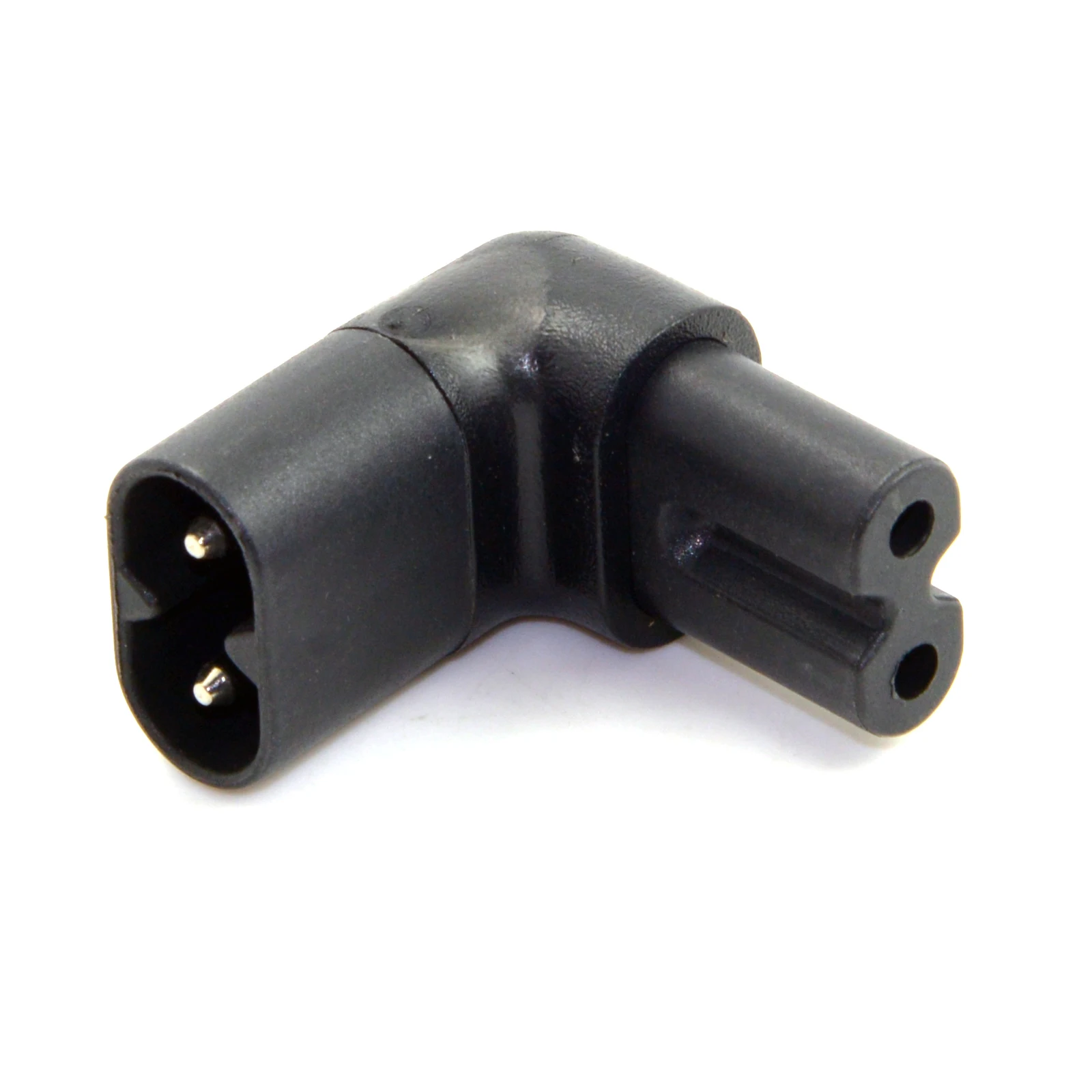 

CYDZ Figure 8 IEC 320 C7 to C8 90 Degree Up Down Angled Right Angle AC Power Adapter Extension