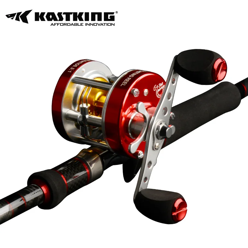 KastKing رويال أسطورة Baitcasting الصيد بكرة أو روفر المياه المالحة بكرة + كاديت الصب قصبة الصيد أو Geminus قضيب كومبو