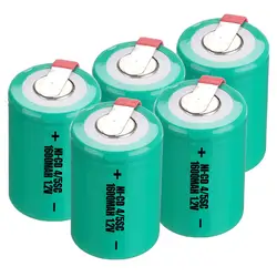 5 шт. 4/5SC батарея 1,2 В батареи для механические инструменты 1600 мАч nicd 3,3 см * 2,2 см цвет случайный