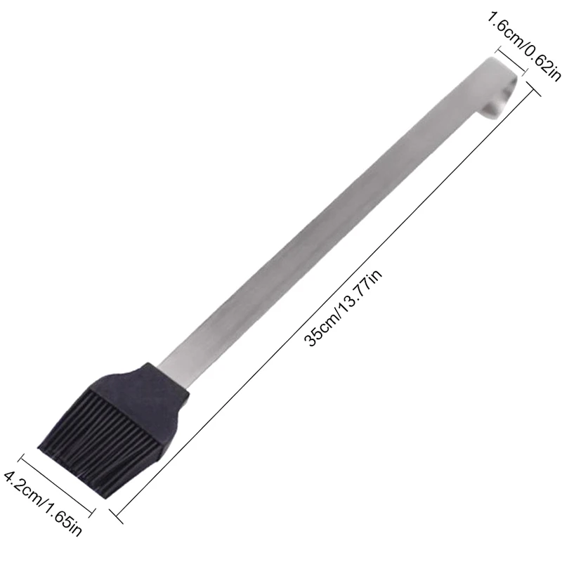 2 шт. щетки из нержавеющей стали Brebecue силиконовые кондитерские щетки барбекю Торт Кондитерские масла Инструмент для поливки мяса кухонный гаджет