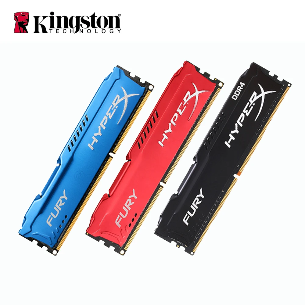 

Kingston HyperX FURY 4GB 8GB 16GB Memory RAM DIMM 1866MHz DDR3 2400MHz DDR4 1.2V RAM 1.5V 240Pin Intel Gaming Memory For Desktop