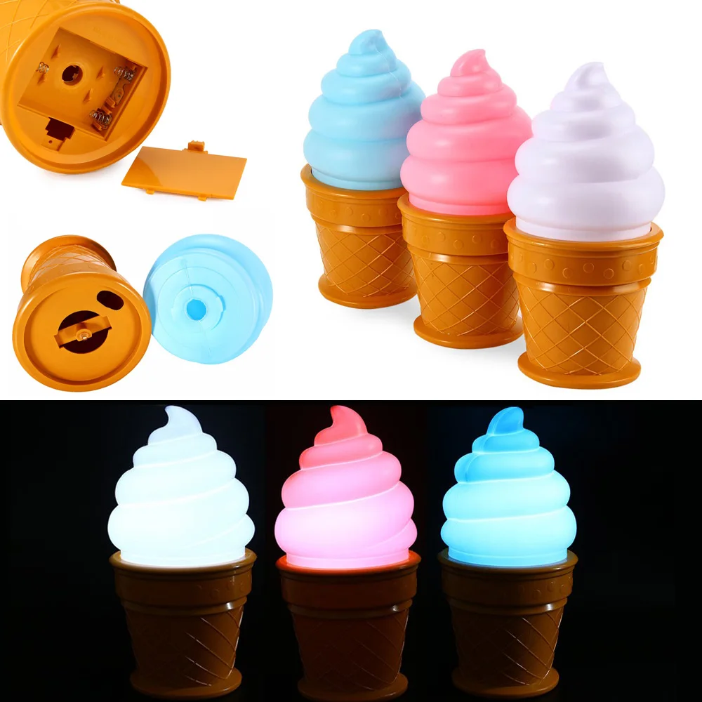 Buy LED Magic Ice Cream Lamp Attractive Night Light