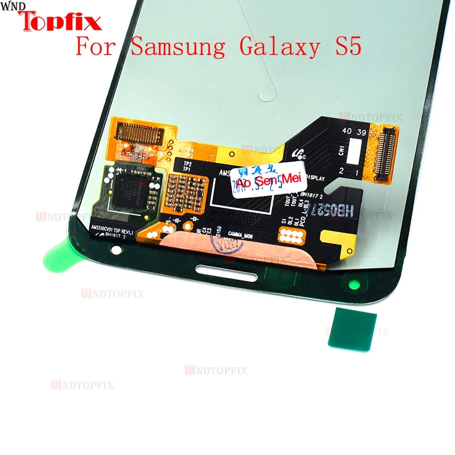 Super AMOLED LCD LCD Display Touch Screen Digitizer For Samsung Galaxy S5 G900F G900I G900M G900A LCD Assembly Replacement Parts (13)