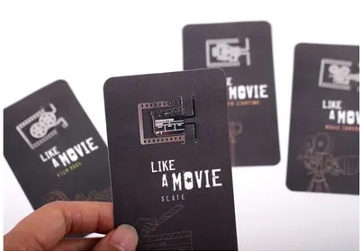 4 шт./партия, как в фильме закладки камера Рулон Кинопленки сланец кино освещение металлическая Закладка для книги