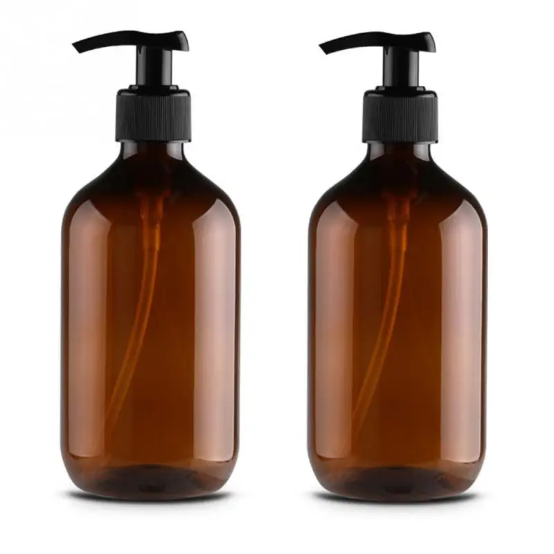 

2Pcs 500ml Soap Dispenser Large Capacity Storage Liquid Soaps, Lotion Soaps With a Pump Reuse for Home Bathroom Travel #05