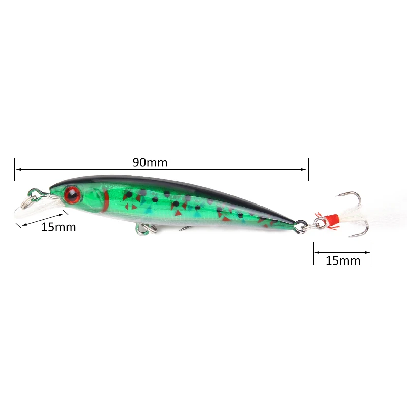 SEAPESCA طعوم صيد سمك البلمة 9 سنتيمتر 7g الطعم الثابت الاصطناعي 3D عيون العائمة الليزر المتذبذب باس بايك الصيد معالجة Pesca JK210A SEAPESCA طعوم صيد سمك البلمة 9 سنتيمتر 7g الطعم الثابت الاصطناعي 3D عيون العائمة الليزر المتذبذب باس بايك الصيد معالجة Pesca JK210A