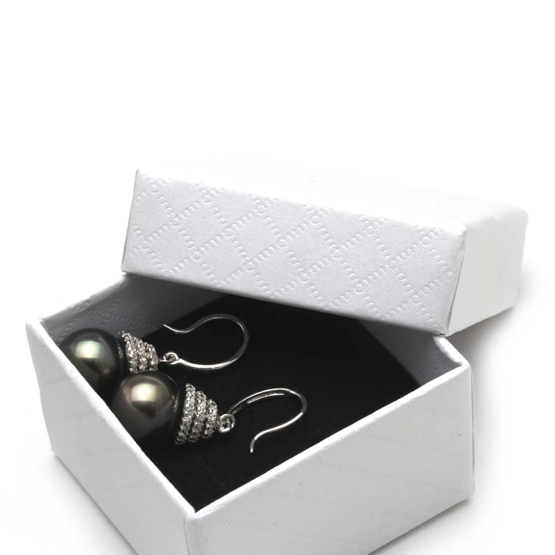 Женские серьги с культивированным черным таитанским жемчугом, свадебные жемчужные ювелирные изделия из стерлингового серебра 925 пробы, серьги, не вызывают аллергию, Подарок на годовщину