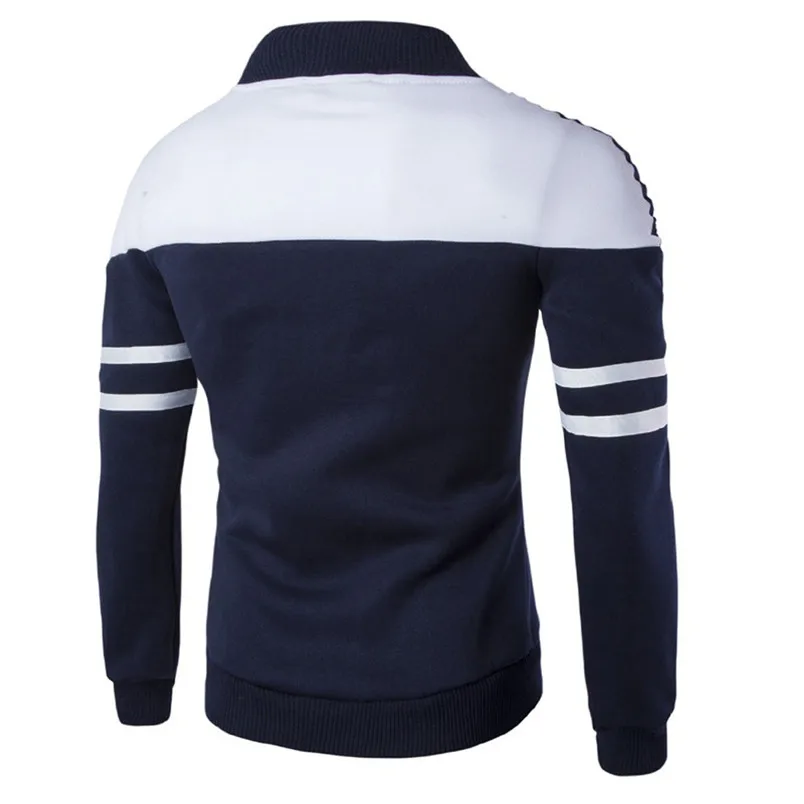 Fashion Men's Autumn Winter Zipper Sportswear Patchwork Jacket Long Sleeve Coat boys Badminton Coats new arrival #4n25 (10)