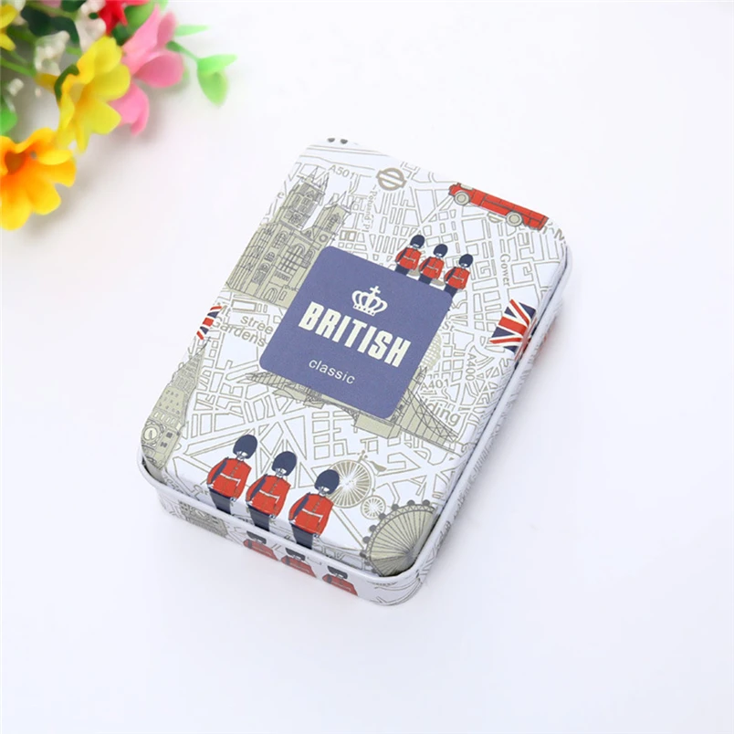 Fashion Travel Cosmetic Case Organizer Storage Cartoon Tinplate storage make up organizer storage organizer storage box #4D10 (4)