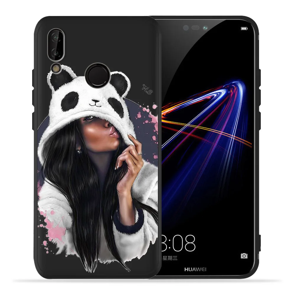 Для funda huawei P20 lite чехол для мамы и девочки черные чехлы из ТПУ P8 2017 Coque Etui P30 Pro P smart