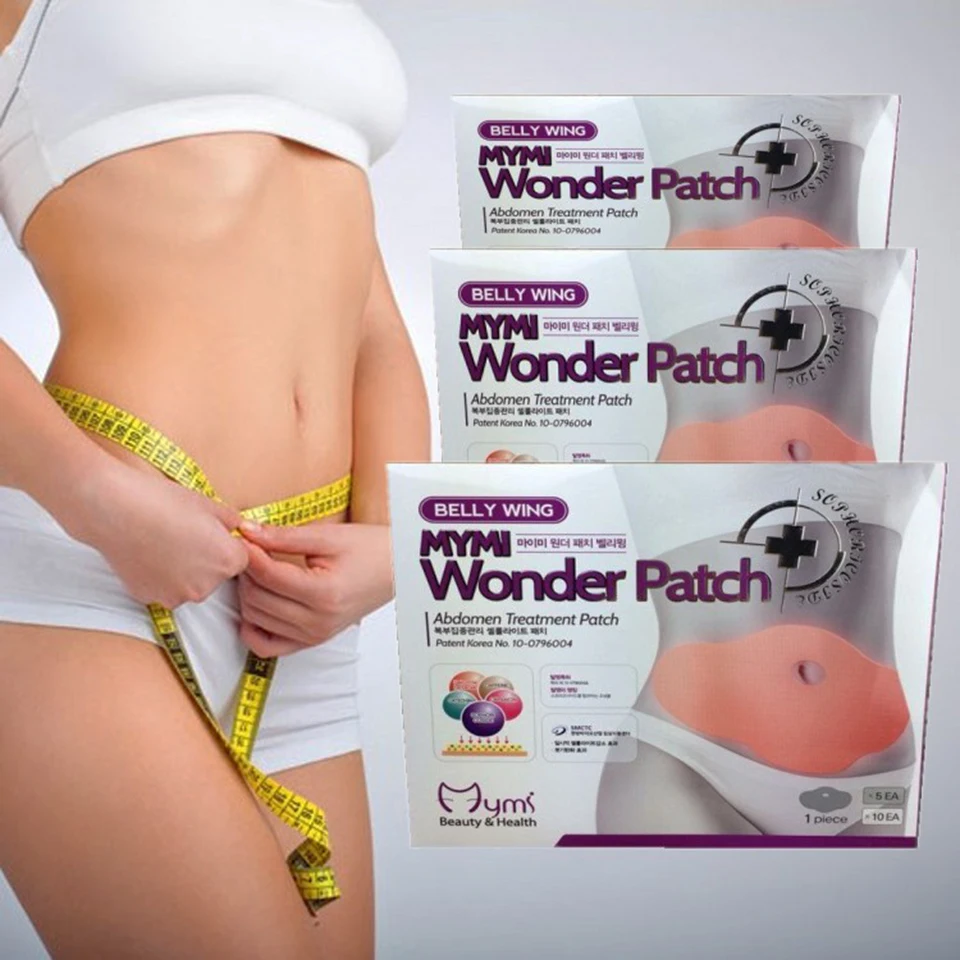 

10pcs/2 Boxes MYMI Wonder Slim Patch Slimming Belly Body Wraps Lose Weight Abdomen Fat Burning Patch Heath Care Production