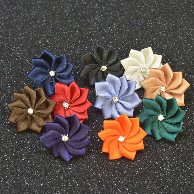 Wholesale Brooch 5Pcs/Lot Handmade Fabric Brooches Women Flower