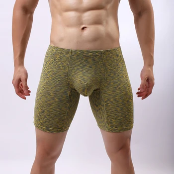 Sexy Men Plus Size Solid U Convex Pouch Half-length Boxers Long Leg Underpants Sculpting Boxer Night Club Dance Gay Wear FX12
Sexy Men Plus Size Solid U Convex Pouch Half-length Boxers Long Leg Underpants Sculpting Boxer Night Club Dance Gay Wear FX12