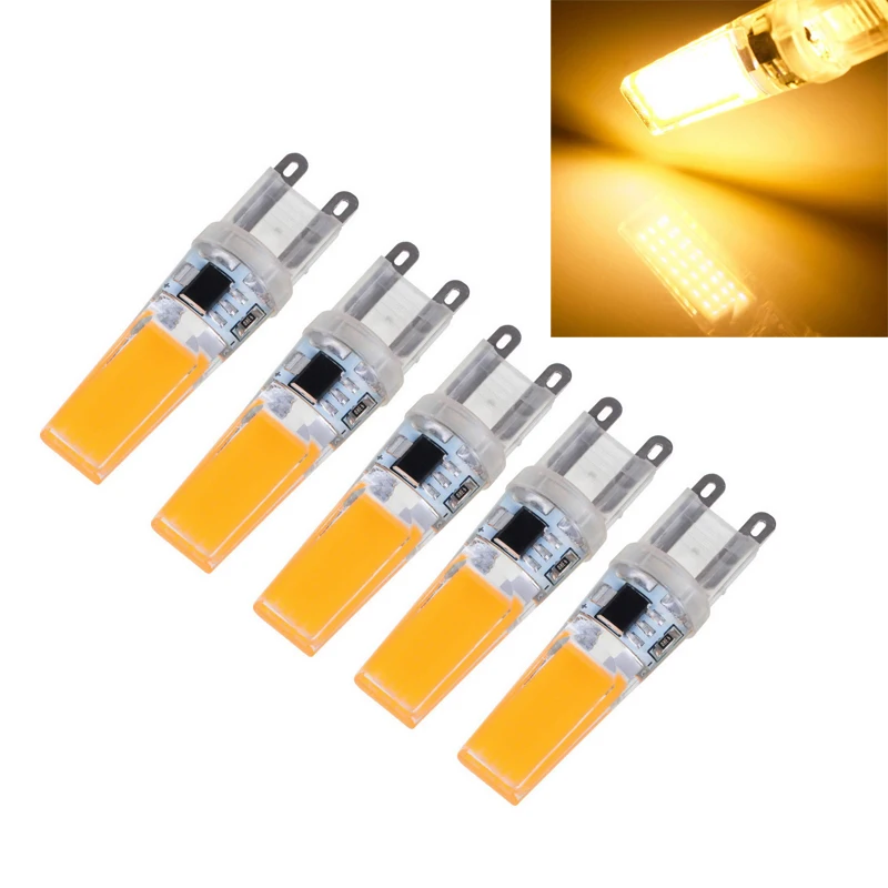 

5pcs/lot G9 3W 180-200LM Warm White / Cool White LED Candle Lights AC 220V, free shipping