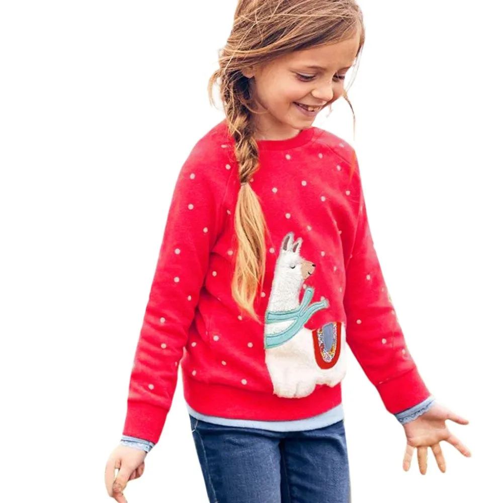 

Children Baby Kid Girl Boy Clothes Embroidery Animal Rabbit Cat girls hoodies cute baby girl sweatshirts baby hoody