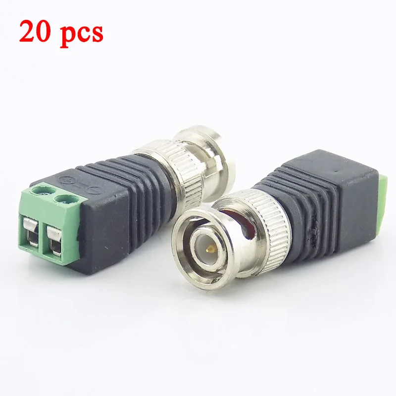 

Gakaki 20Pcs Mini Coax CAT5 To Camera CCTV BNC UTP Video Balun Connector Adapter BNC Plug For CCTV System Accessories wholesale
