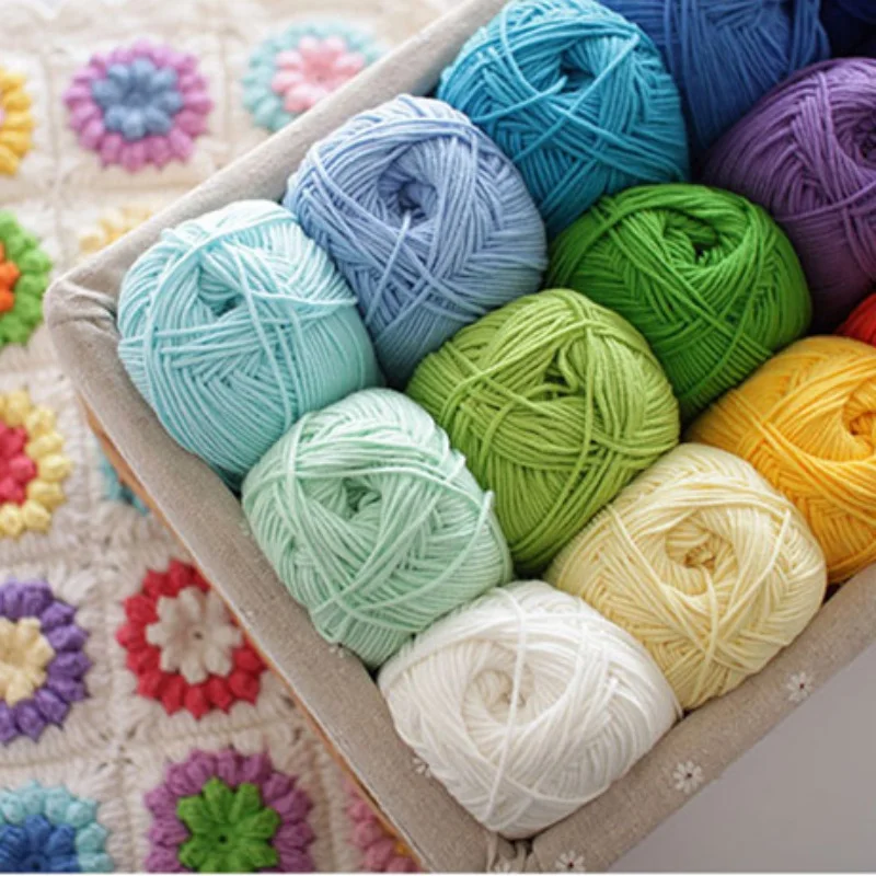 Us 1 39 19 Off Milk Cotton Yarn Warm Baby Wool Yarn For Knitting Children Hand Knitted Yarn Knit Blanket Crochet Diy Yarn In Yarn From Home Garden