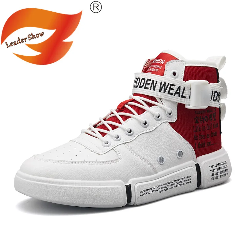 

Leader Show Men's Casual Shoes Comfortable High-top Flats Sneakers Non-slip Men Fashion Shoes Outdoor Trend Casual Men Shoes