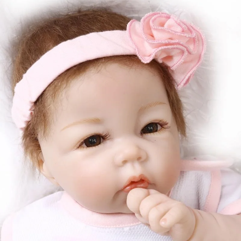 Кукла реборн Мягкая силиконовая 19 дюймов 43 48 см|bebe dolls|doll rebornreborn baby doll |
