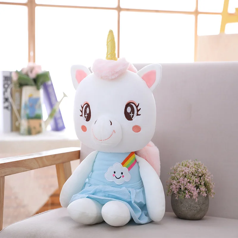 

40/60/85CM Super Soft Unicorn Plush Toy Stuffed Animal Unicorn Horse Dolls baby Toys Girls Birthday Gifts Home Decor