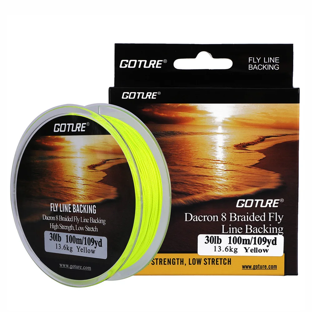 Goture 100 M/109Yrd يطير الصيد باكينج خط 20lb/30lb 8 السواحل مضفر خيط صنارة الصيد ل يطير الصيد Goture 100 M/109Yrd يطير الصيد باكينج خط 20lb/30lb 8 السواحل مضفر خيط صنارة الصيد ل يطير الصيد