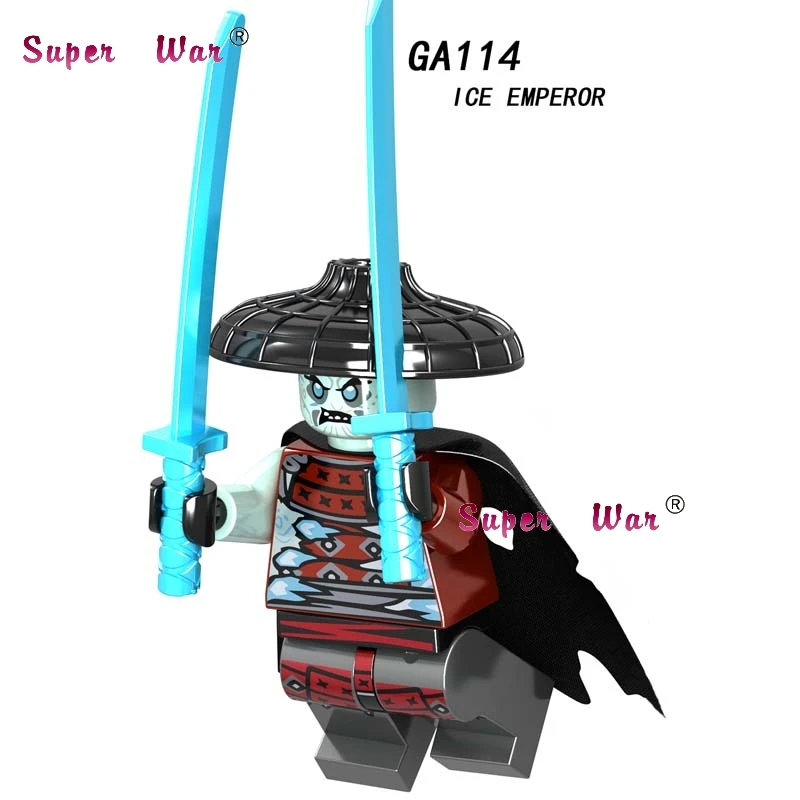 GA114 50 шт. модель строительных блоков серия Action JAY Zane и Kai LLOYD NYA Золотой коричневый Пиро игрушка "Змея" подарок для детей - Цвет: GA114