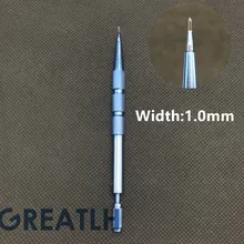 Ручка из титанового сплава 1,0 мм сапфировый инструмент для посадки волос бровей инструмент для посадки волосяного фолликула инструмент для ухода за волосами