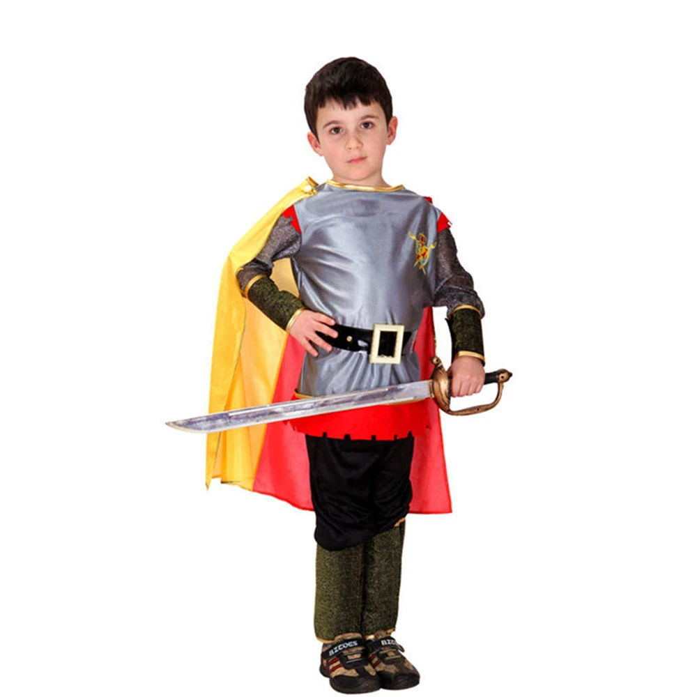 Free Shipping Boys Clothes Halloween Party Pirate Clothes for Kids Boys Knight Cosplay Costume Halloween Bullfighter Full Set kids boys pilot costume cosplay halloween set for children fantasia disfraces game uniforms boys military air force jumpsuit