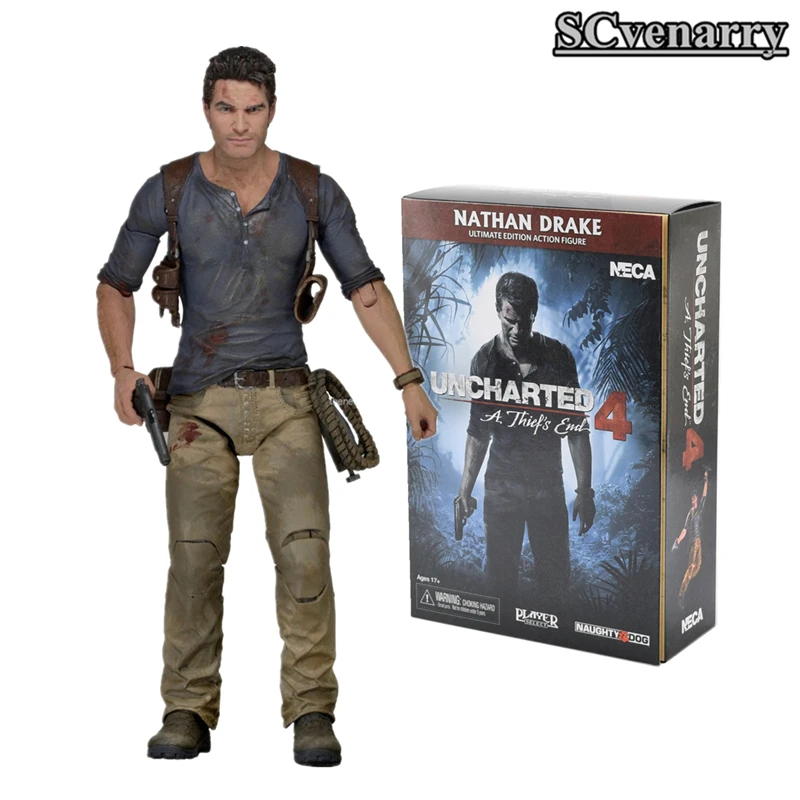 

NECA Uncharted Figure Mysterious sea area NATHAN DRAKE PVC Action Figures Model Collectible Toy 15cm