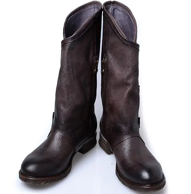 calf flat boots womens