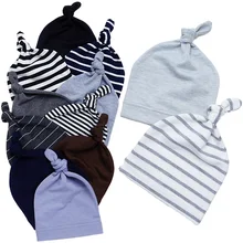 Модная детская шапочка, мягкая детская шапочка из хлопка, 29 цветов, полосатые шапочки для малышей, шапки для новорожденных, реквизит для фотосессии