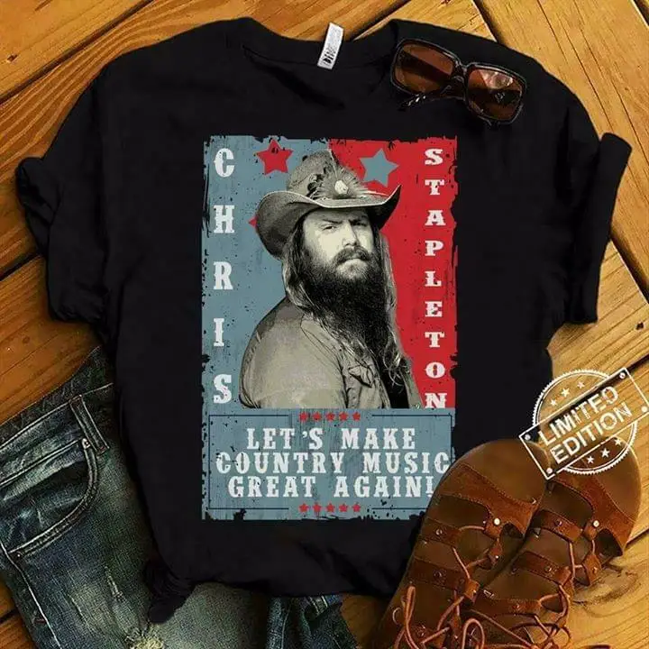 Chris Stapleton Let Make Country Music Great Again Tshirt Black Cotton Men S 6Xl Chris Stapleton Let Make Country Music Great Again Tshirt Black Cotton Men S 6Xl