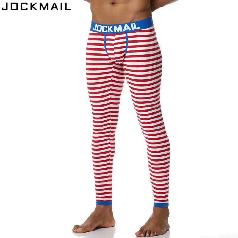 Брендовые мужские кальсоны JOCKMAIL хлопковые леггинсы с принтом термобелье мужское