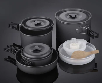

Outdoor Portable Non-stick Save Place Family Picnic Pot Many People Use Pot For Wildness Survival
