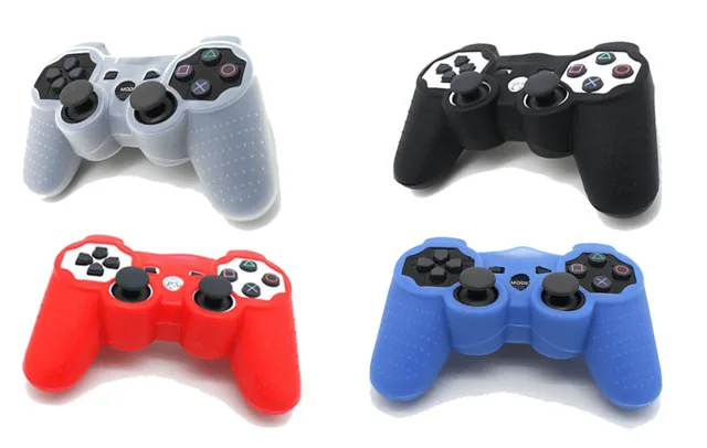Special Price Silicone Protective Skin Cover  For PS3 Skin Case For Playstation 3 Controller Free Shipping
