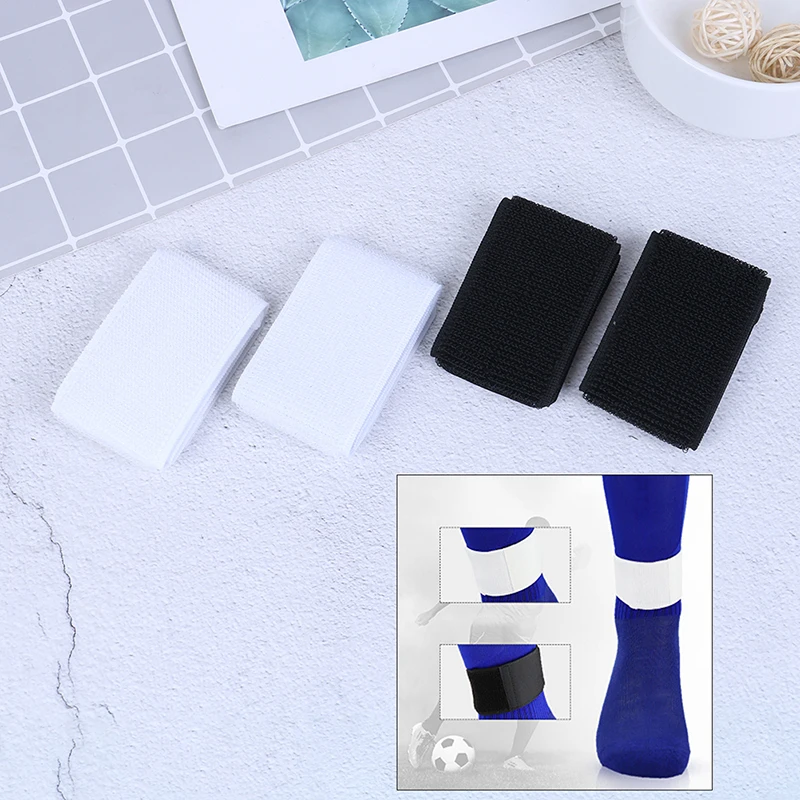 

1Pair Soccer Shin Guard Stay Fixed Bandage Tape Shin Pads Adjustable Elastic Sports Bandage Sport Fixing Belt