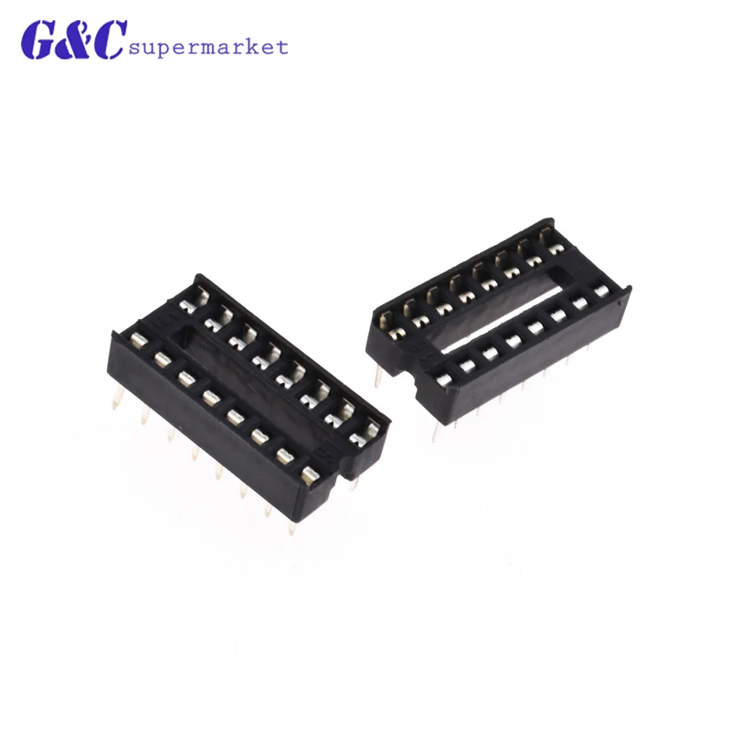 50 шт DIP IC гнездо адаптера переменного тока PCB припоя Тип 8PIN 14PIN 16PIN &quotсделай