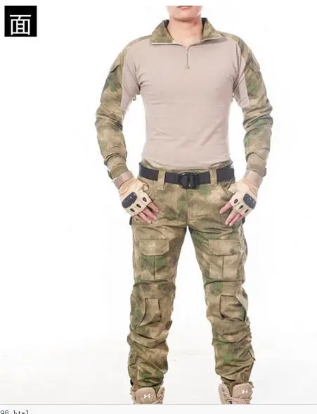 Военная форма, тактические камуфляжные боевые костюмы, облегающие кланы CS, полевые куртки, костюмы, одежда - Цвет: ruins