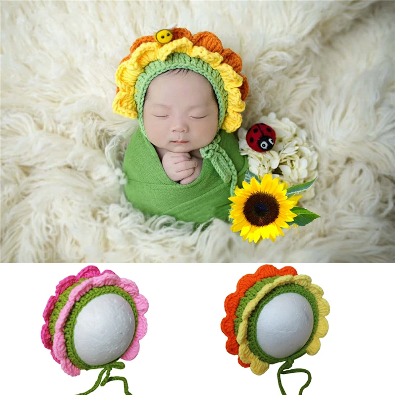 newborn sunflower bonnet