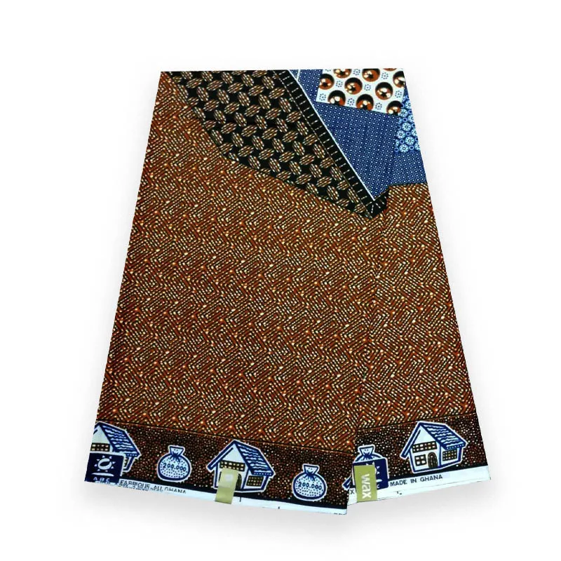 

high quality veritable ankara real breathable wax african wax printed fabric 100% cotton real ankara breathable clothing V-L 014