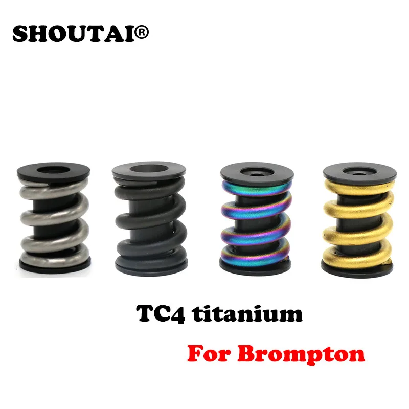 

Bicycle Titanium Alloy Spring Rear Shock Absorber for Brompton Bike parts