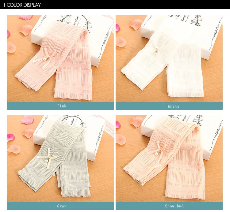 58cm Long Summer Lace Sun Gloves Femme Fingerless Gloves  Anti-UV Sunscreen Protection Ice Silk Eldiven Ladys Driving Gloves (17)