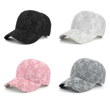 Женская Бейсболка s кружевная солнцезащитная Кепка из воздухопроницаемой сетки Gorras летняя кепка для женщин бейсболка