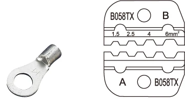 FSB-056TX супер прочность-экономия обжимные плоскогубцы серии FSB обжимные плоскогубцы 1,5-6 мм2 инструмент LUBAN