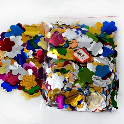 5 кг/лот одноцветная конфетти машинная бумага, серебряная или красочная бумага для радужной машины, выглядит красиво для конфетти пушка - Цвет: Flower confetti