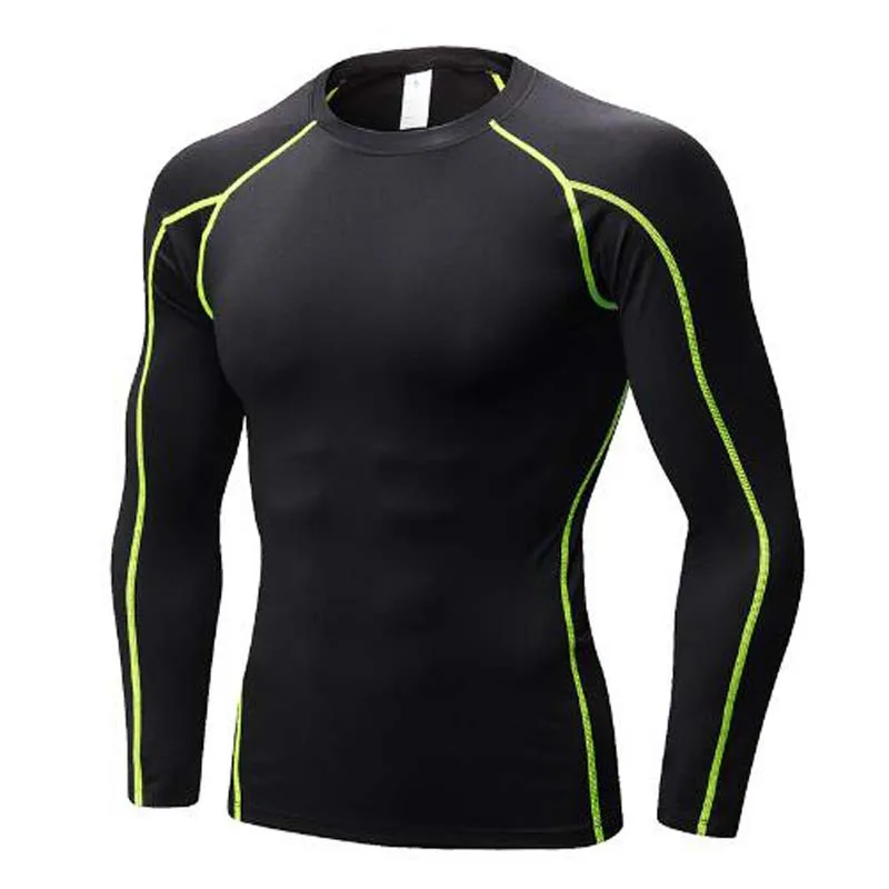 Yuerlian Dry Soccer Jerseys Compression Fitness Tights Gym Sportswear Basketball Men Shirt Bodybuilding Rashgard T-Shirt